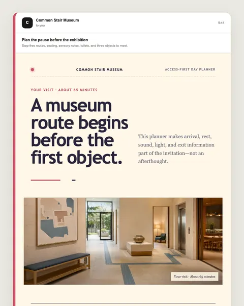 Access-first day planner email template preview