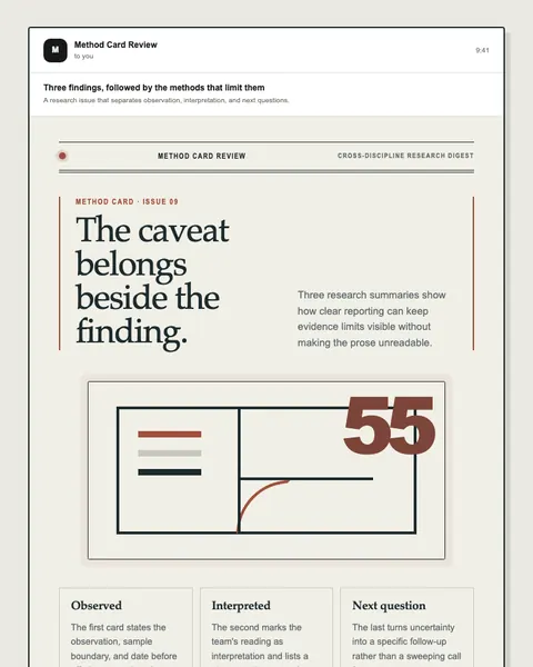 Cross-discipline research digest email template preview